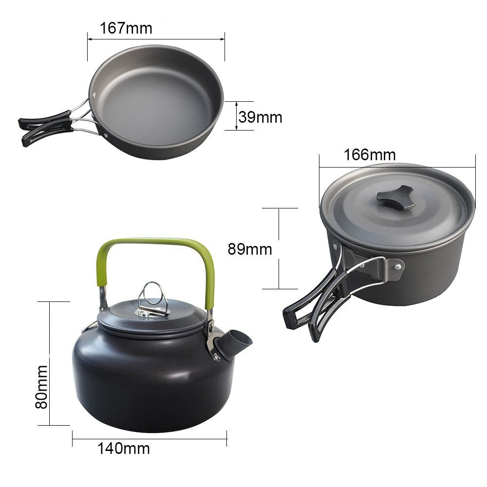 Kochset Outdoor | 8-teilig