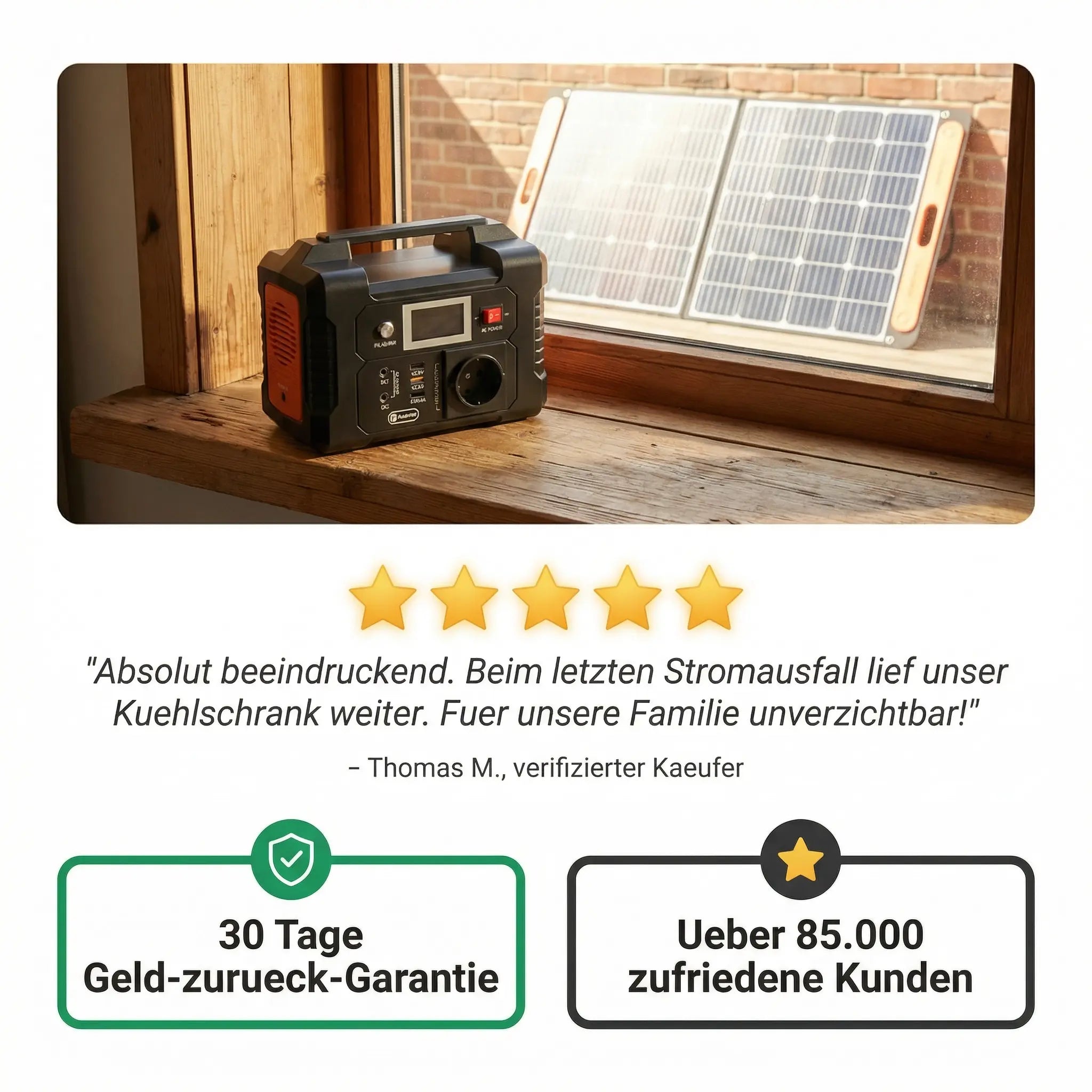 Solar-Generator Pro | Dein autarkes Krisen-Kraftwerk